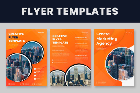 Abstract Shape Flyer Templates: Modern Design for Impactful Marketing