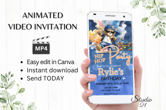 Animated Hip Hop Party Invite: A Digital Game-Changer for Modern Hosts