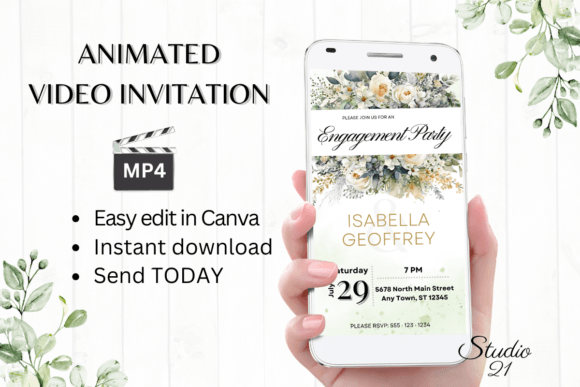 Celebrate with Style: A Modern Digital Engagement Invite