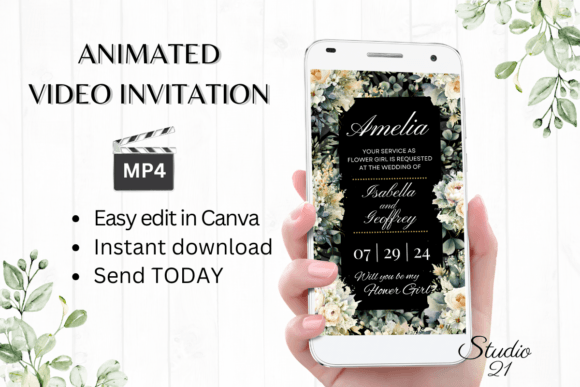 Create a Magical Flower Girl Proposal with This Digital Template
