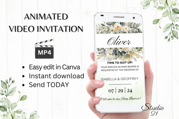 Electronic Ring Bearer Proposal: A Modern Digital Invitation