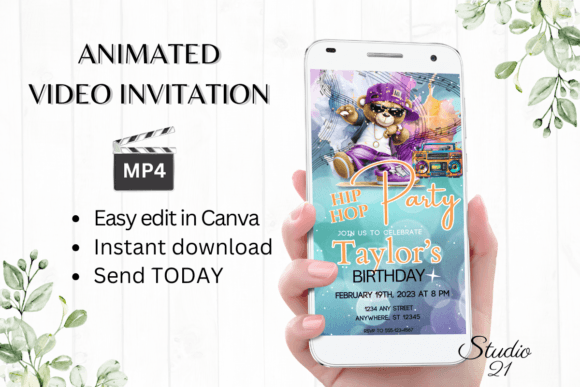Instant Vibes: The Ultimate Hip Hop Party Invitation Template